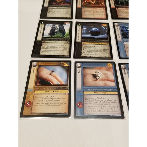 Lord of the Rings TCG Lotr Tcg Realms Of Elf Lords Lot Of 12 RARE Narya Arwen - Picture 2 of 6